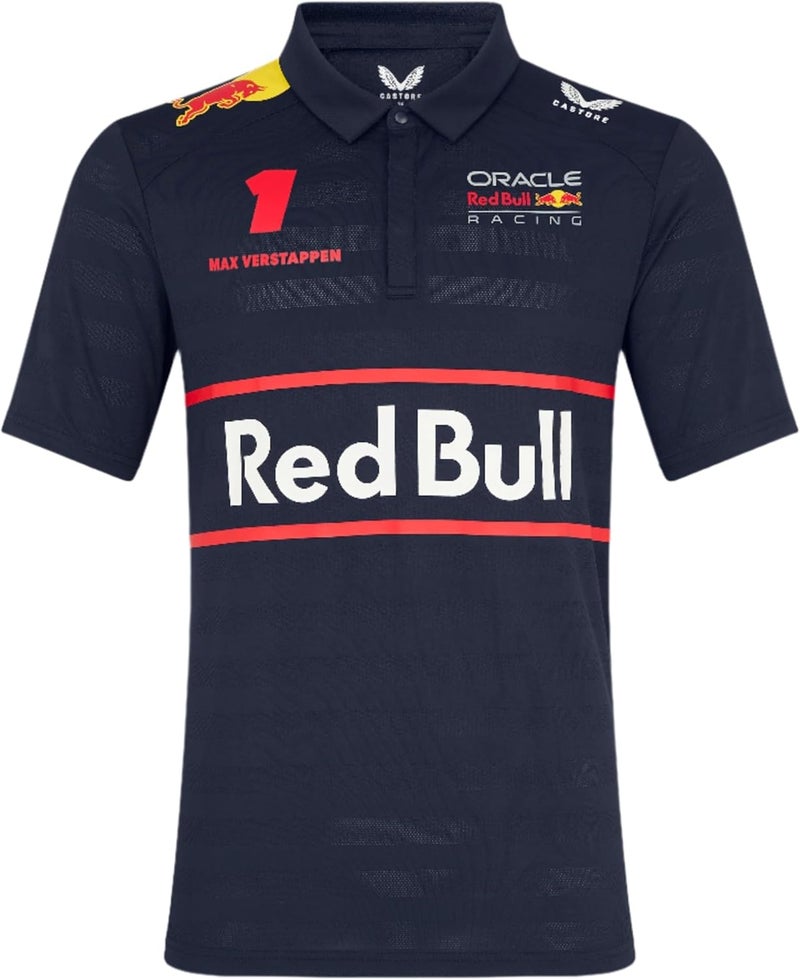 CASTORE Oracle Men’s Red Bull Racing F1 Team Driver Polo Shirt | Official Red Bull F1 Racing Shirt with Team & Sponsor Logos - Image 1